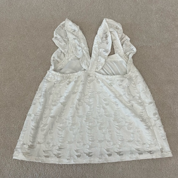 LC White racer back Top - Picture 5 of 6